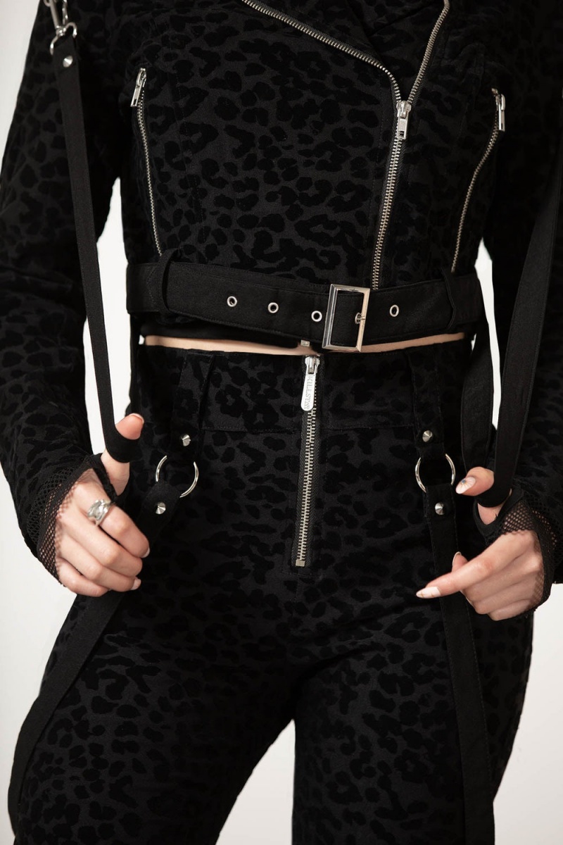 Killstar Demon Claw Cyklistické Jacket Černé | PMKALD-427