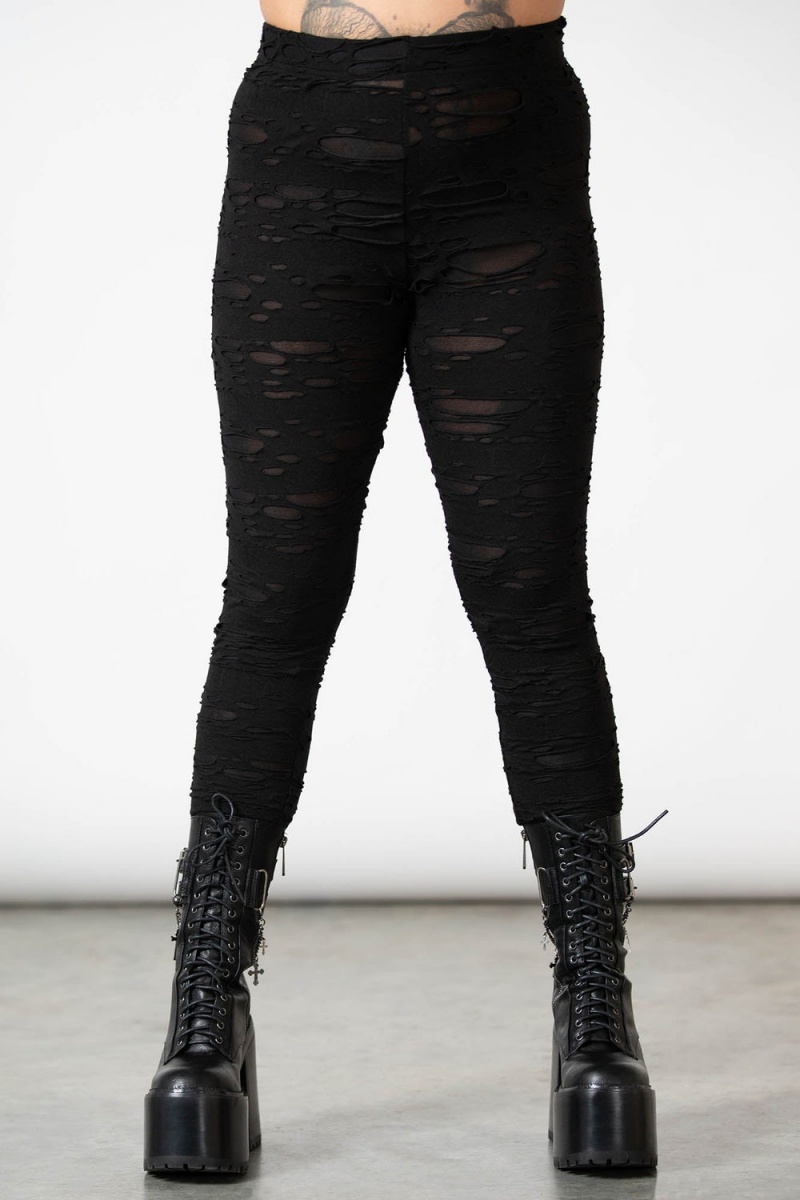 Killstar Deserter Leggings Černé | JRGKZX-604