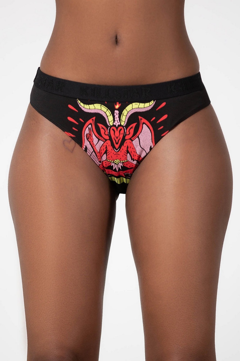 Killstar Devil Incarnate Panty Černé | GRQKFA-158