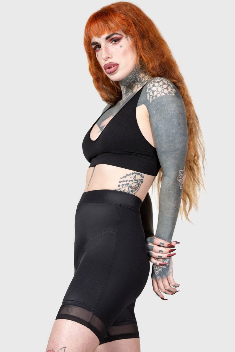 Killstar Devil's Own Sports Bra Černé | QUPEYL-931