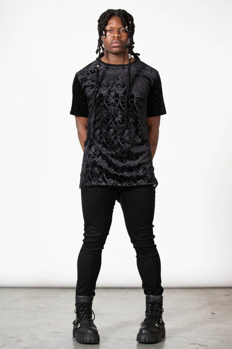 Killstar Dungeon T-Shirt Černé | TDWVPZ-674