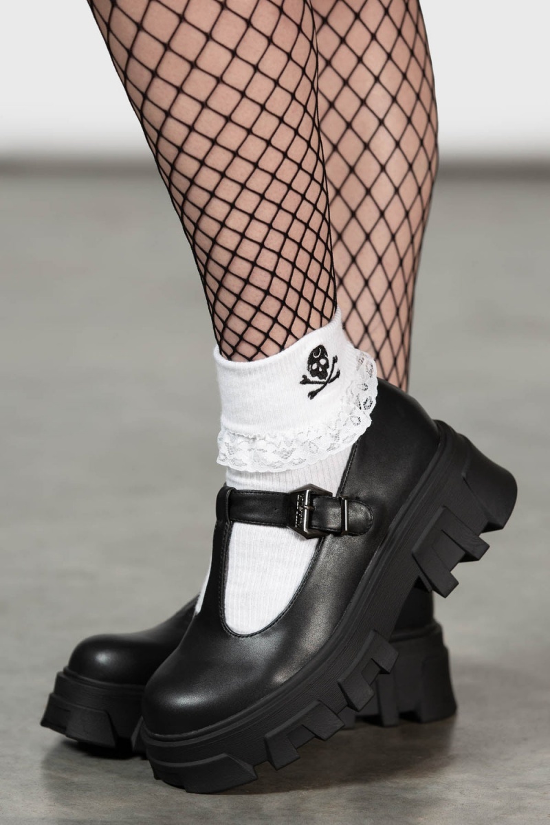 Killstar Eclipse Mary Janes Černé | FGKNBV-340