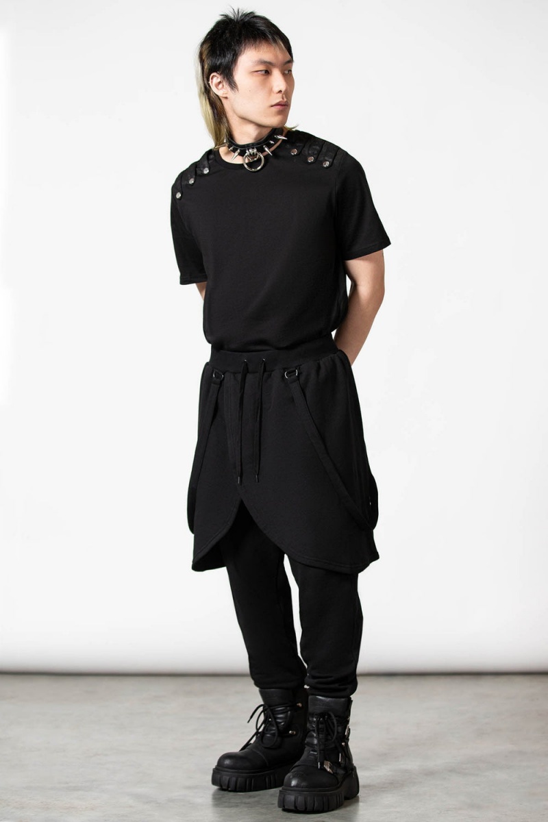 Killstar Electro Core Joggers Černé | IYBUWZ-213