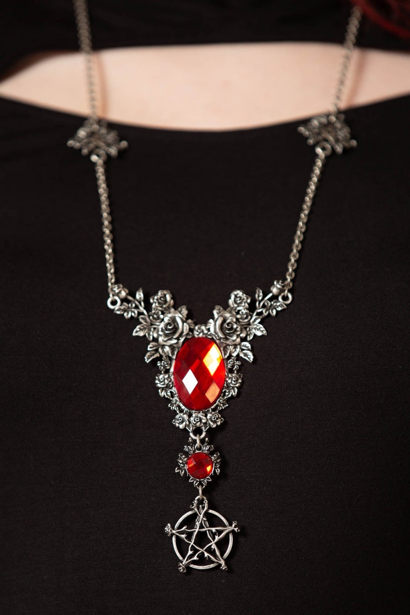 Killstar Eternal Grove Necklace Stříbrné | KXNPCA-124
