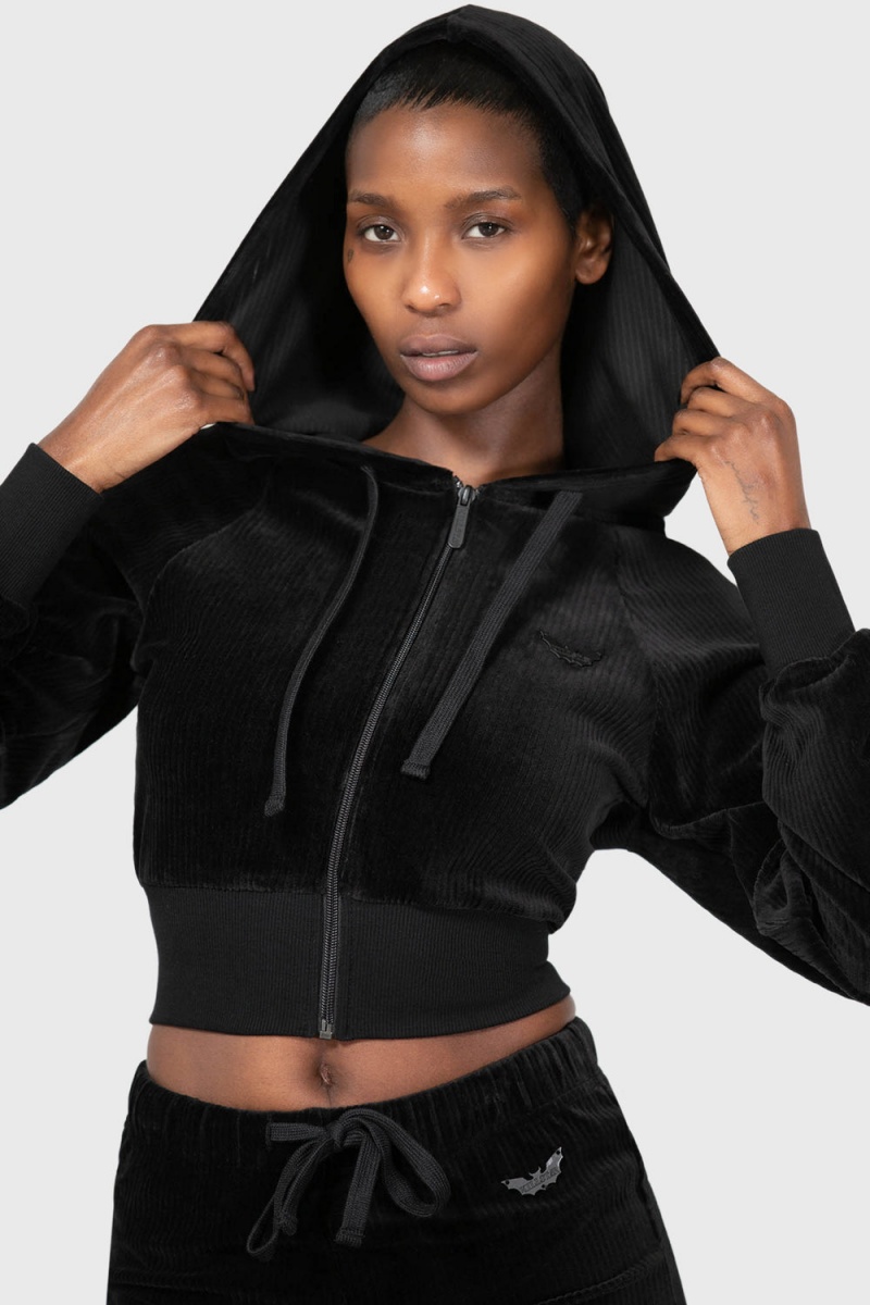Killstar Eternal Rest Zip Hoodie Černé | FAZUHO-693