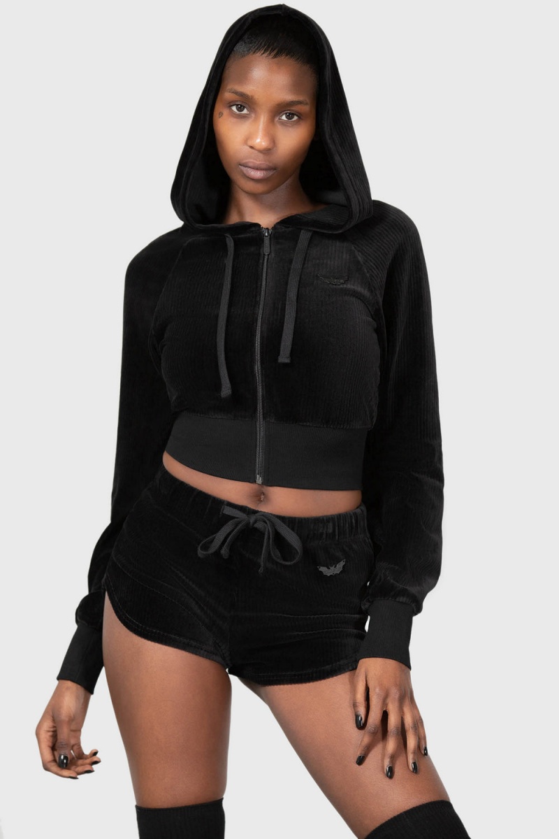 Killstar Eternal Rest Zip Hoodie Černé | FAZUHO-693