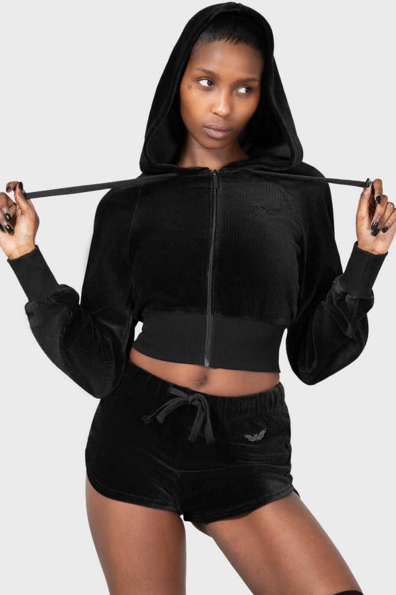 Killstar Eternal Rest Zip Hoodie Černé | FAZUHO-693
