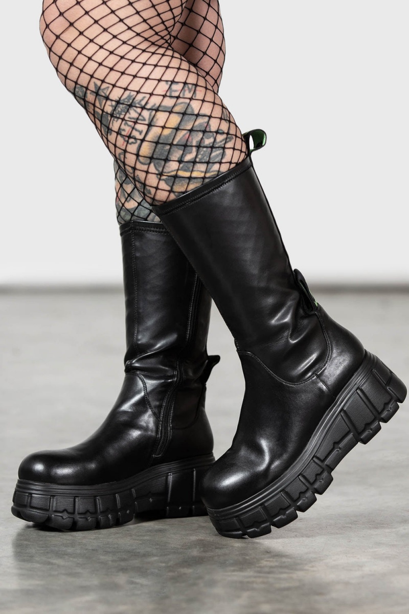 Killstar Everlasting Vysoké Boot Černé | LFHZKM-645