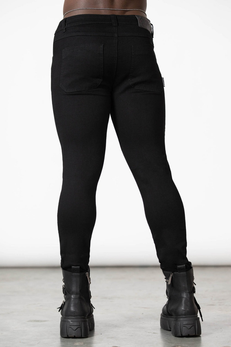 Killstar Every Daze Jeans Černé | TSUGYN-432