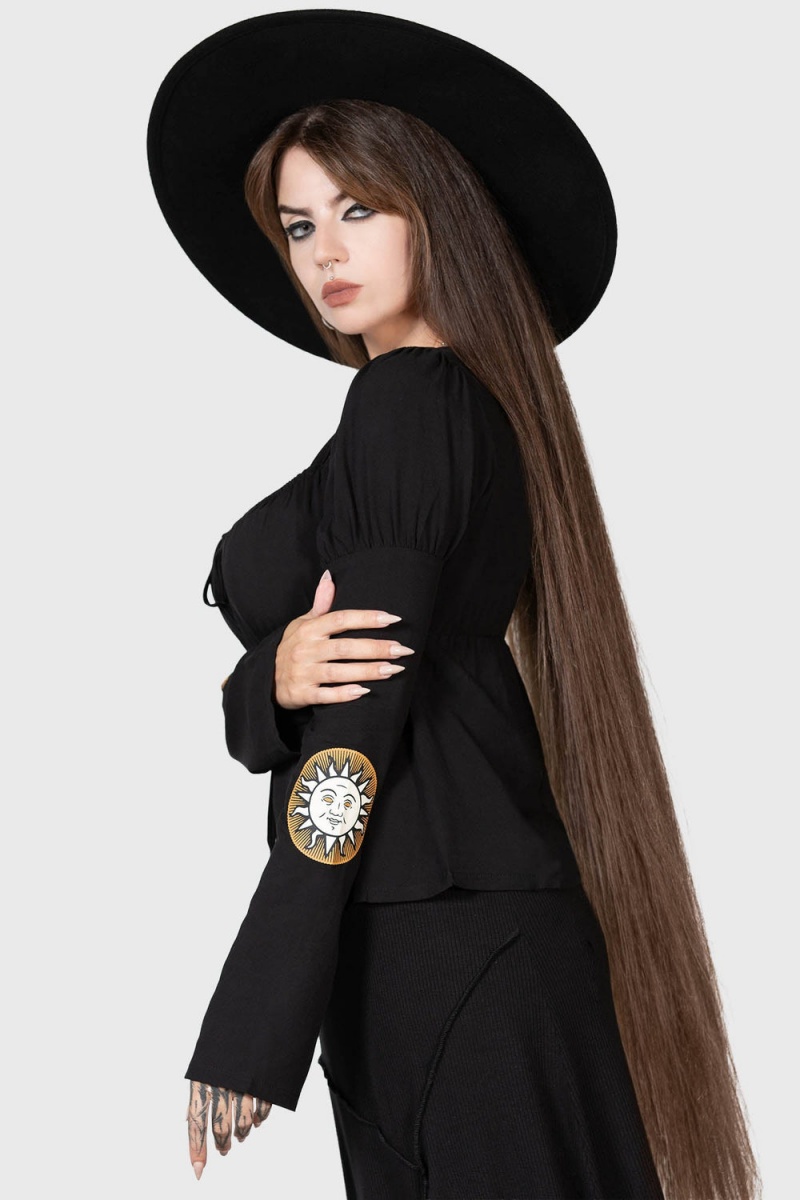 Killstar Evil's Harvest Top Černé | NIQTYS-876