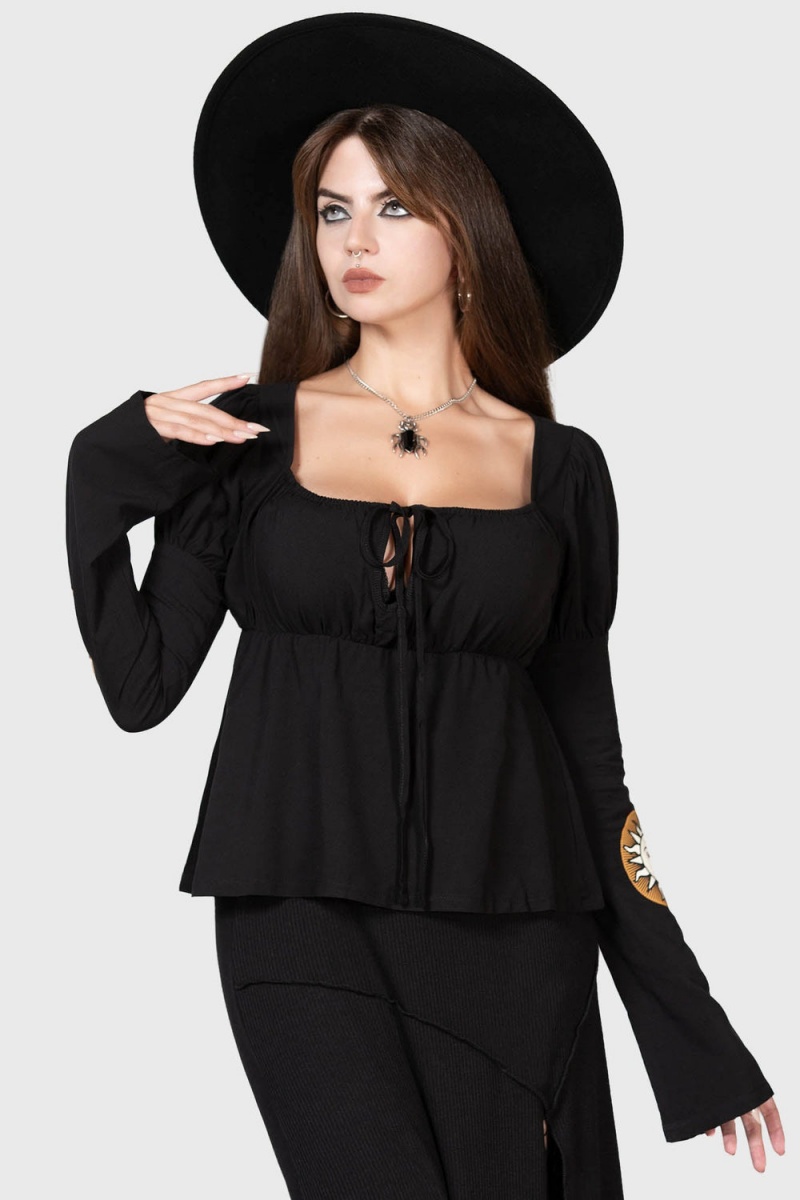 Killstar Evil's Harvest Top Černé | NIQTYS-876