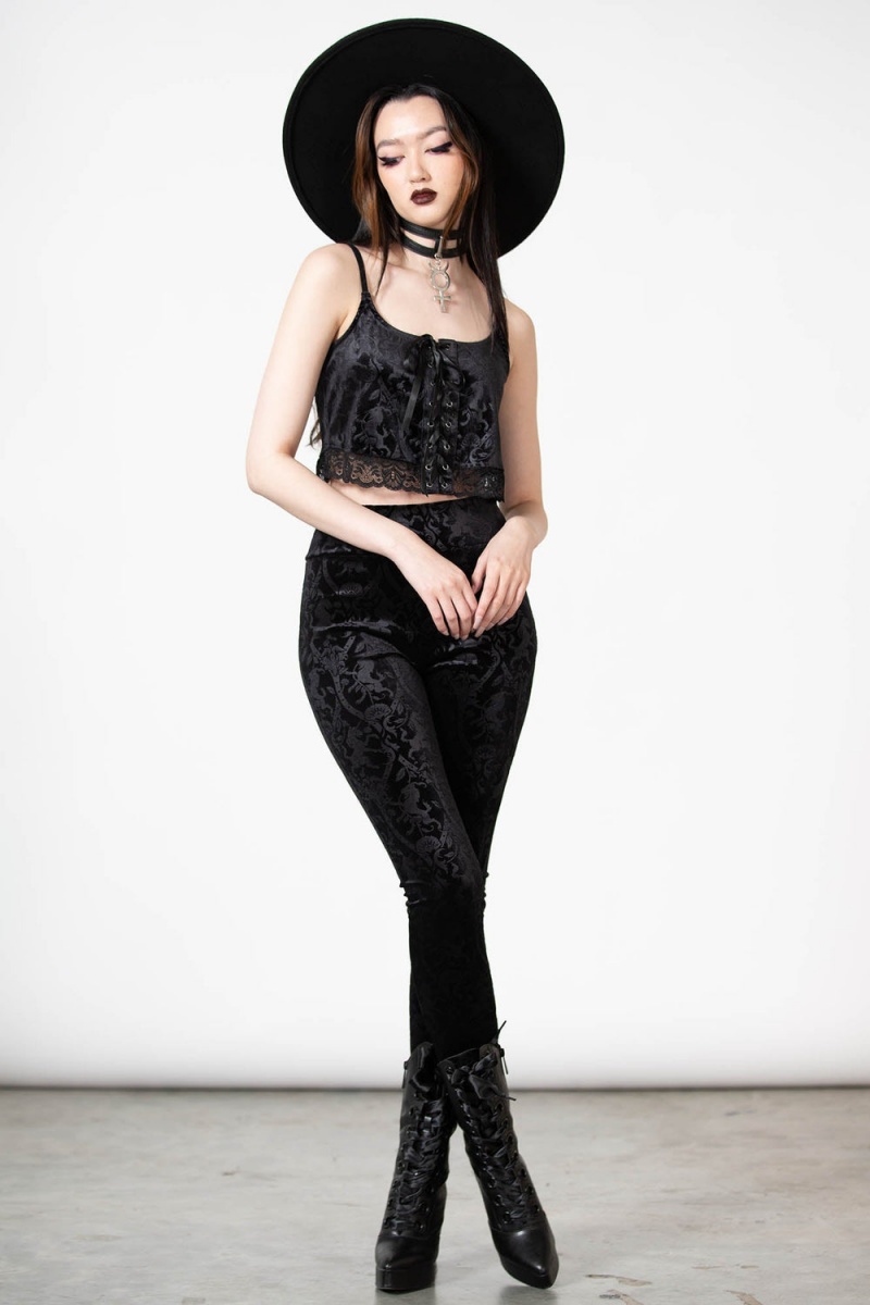 Killstar Fabled Tank Top [B] Černé | JMIPZL-961