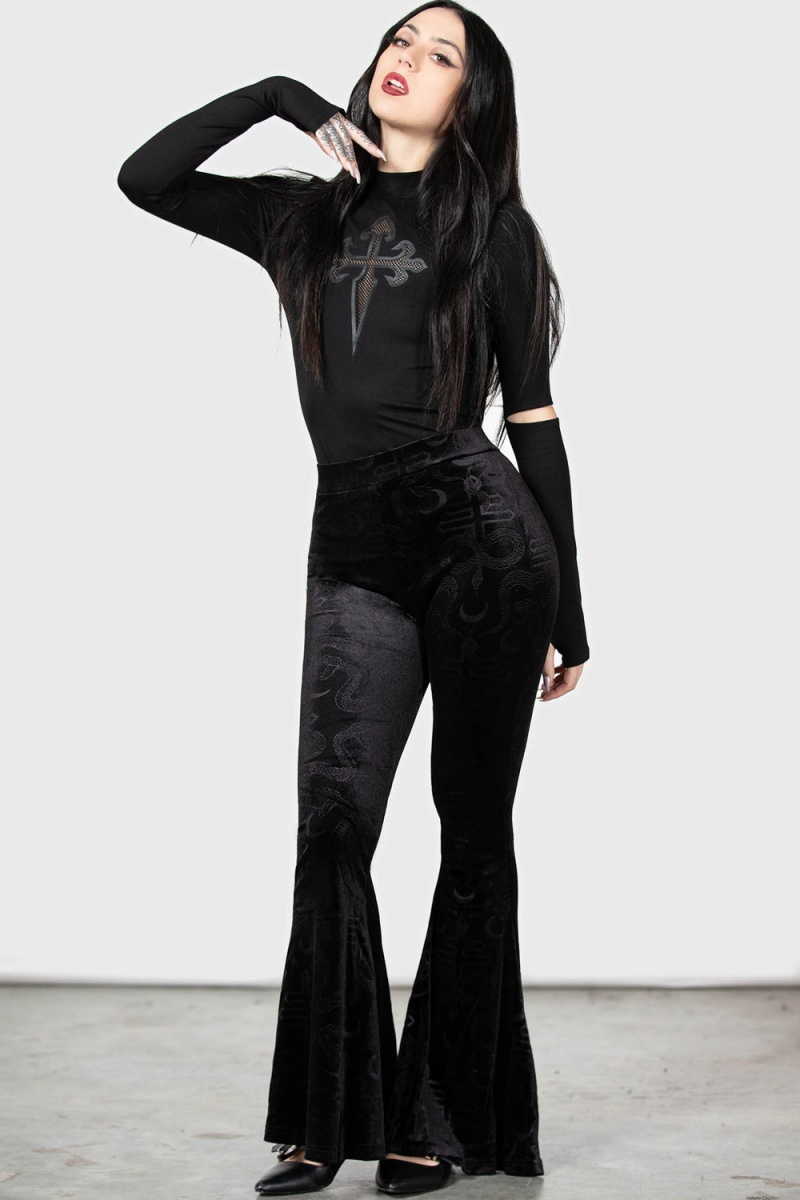 Killstar Fang Flares Černé | SUJZHL-318