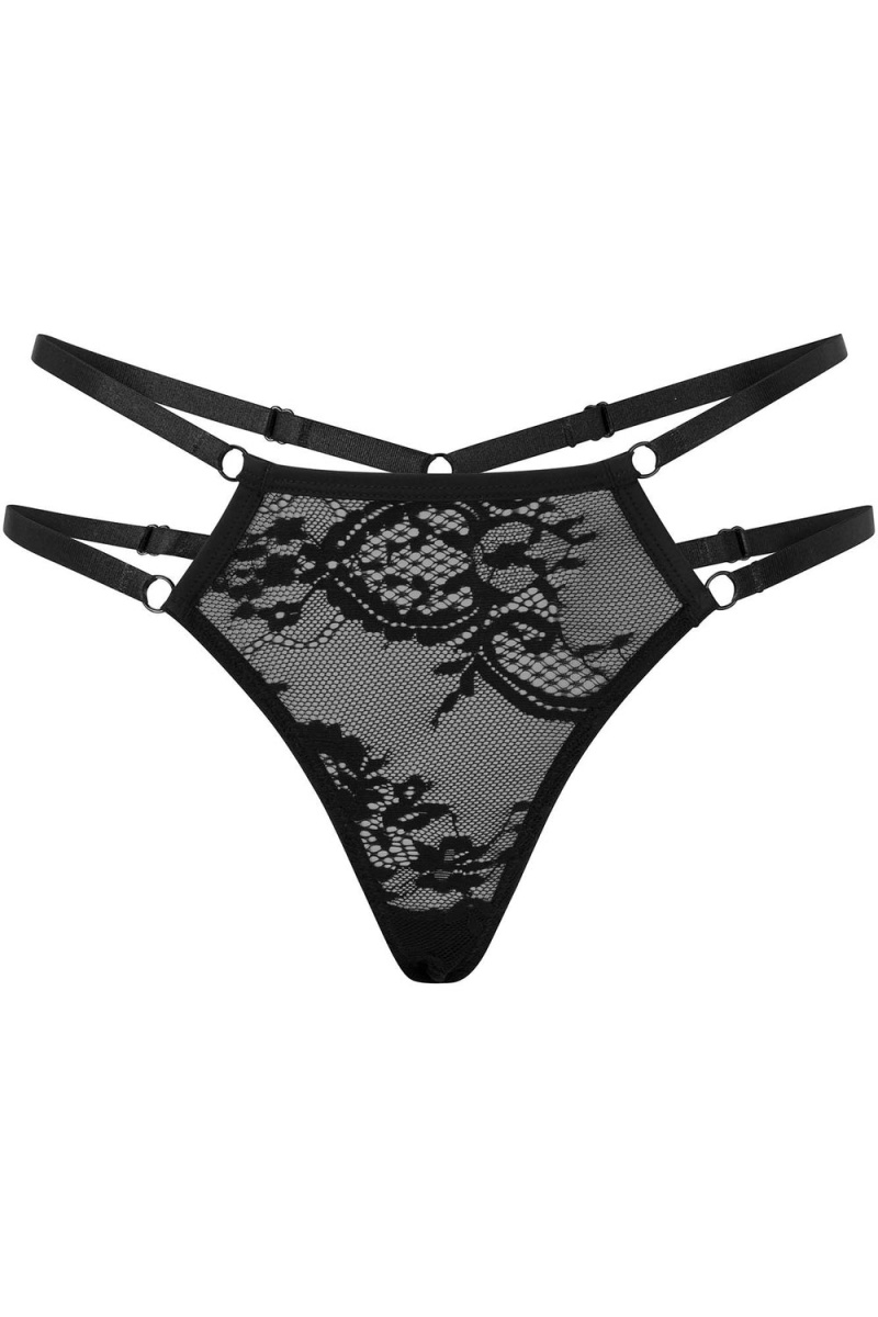 Killstar Fang Krajkové Panty Černé | IPHTVC-798