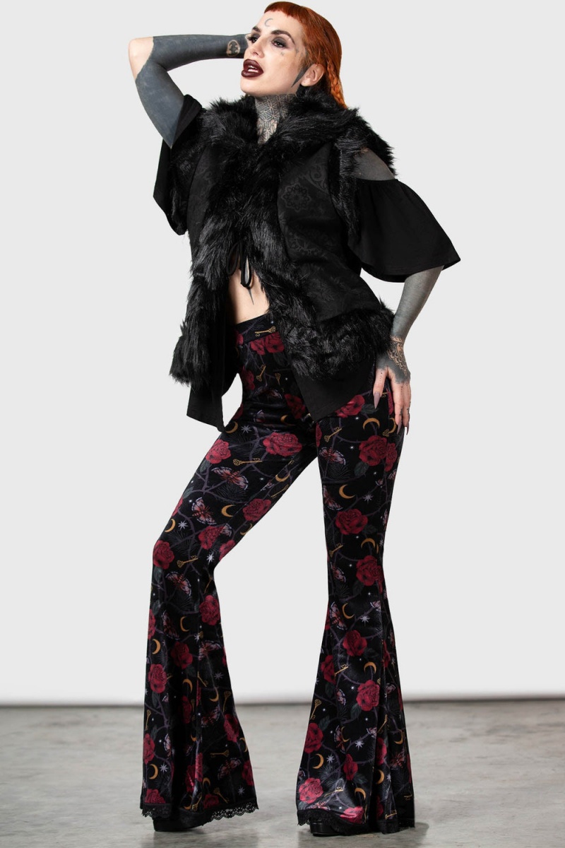 Killstar Glinda Flares Černé | SXGKQZ-471