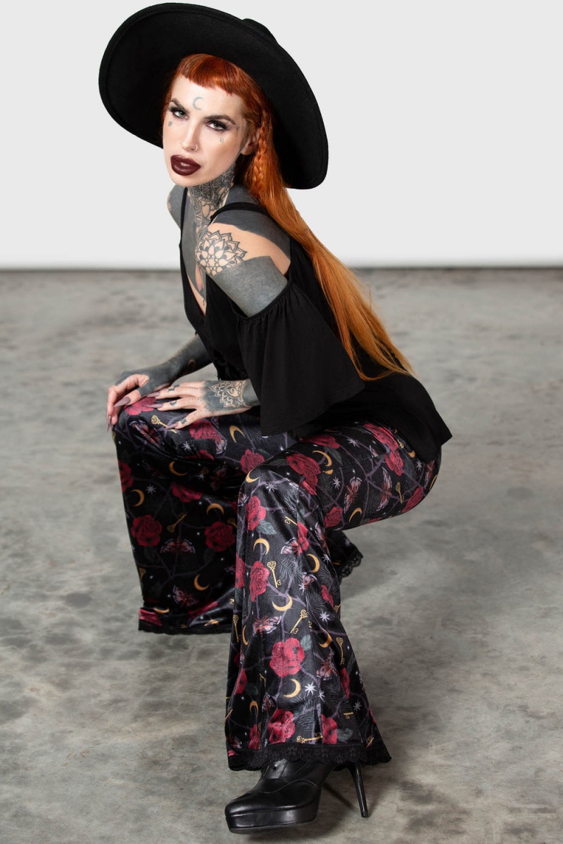 Killstar Glinda Flares Černé | SXGKQZ-471