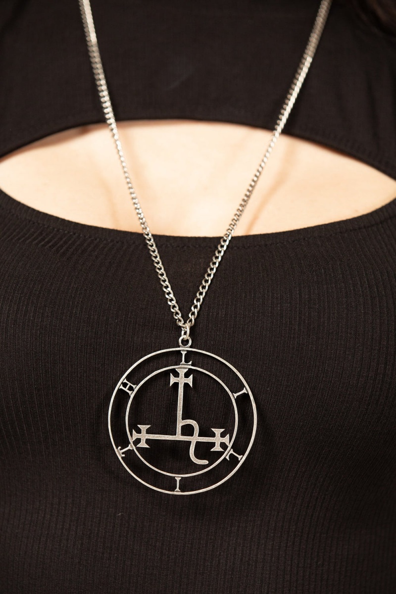 Killstar Glorious Charm Necklace Stříbrné | HUKNQW-807