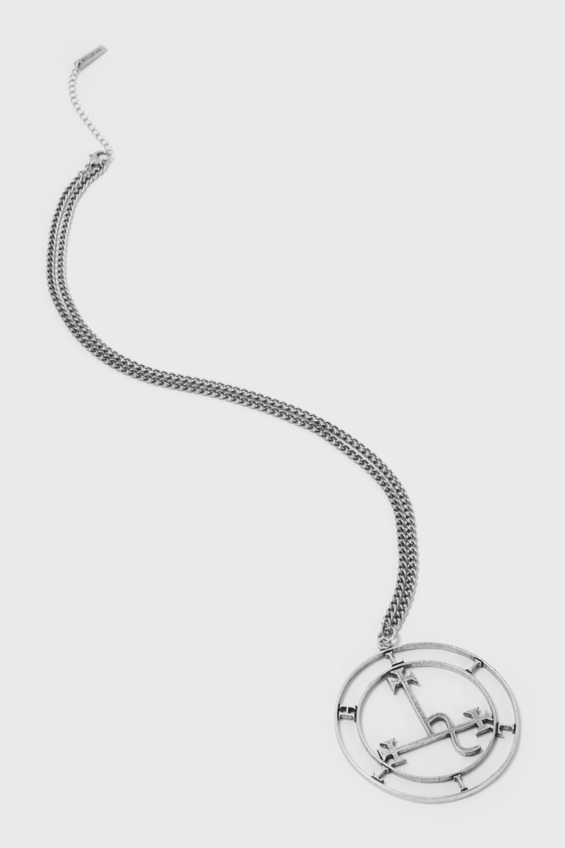 Killstar Glorious Charm Necklace Stříbrné | HUKNQW-807