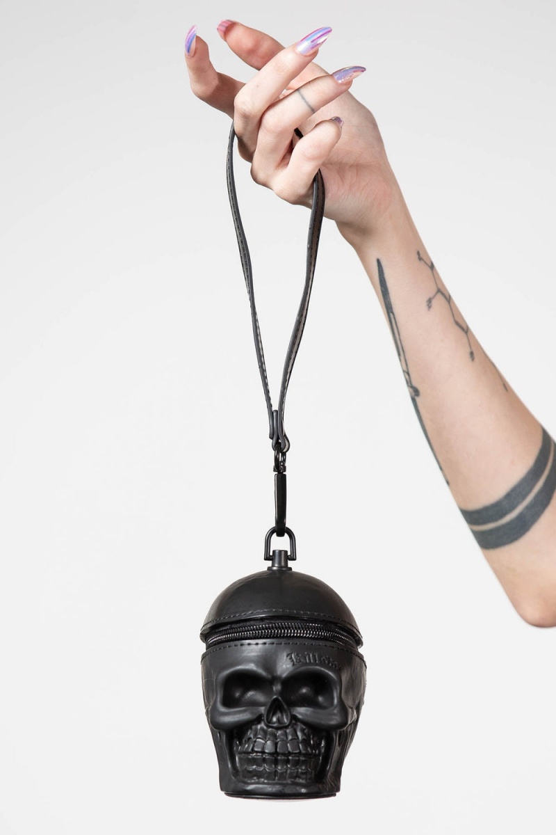 Killstar Grave Digger Coin Purse Černé | HYMSRP-194