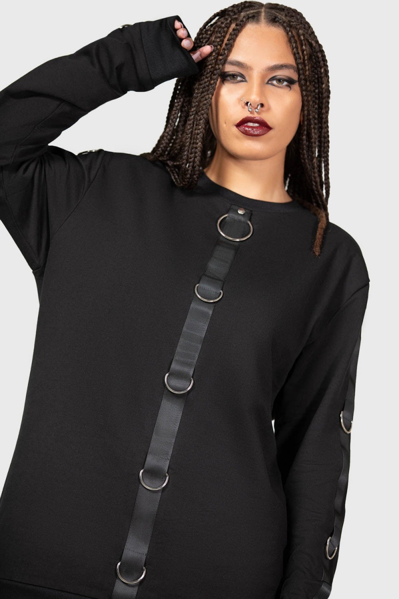 Killstar Hades Heaven Sweatshirt Černé | PNYJLM-426