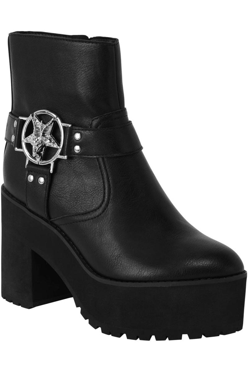 Killstar Hardcore Boots Černé | OKQLBG-253