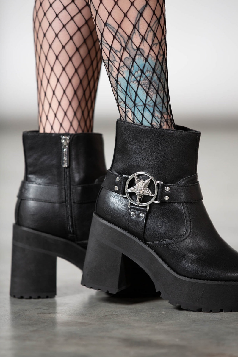 Killstar Hardcore Boots Černé | OKQLBG-253