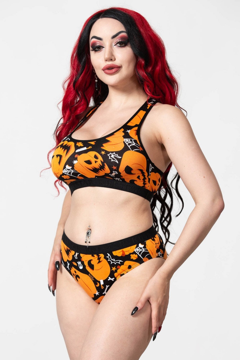 Killstar Haunt It Bralet Černé | MEYGZO-367