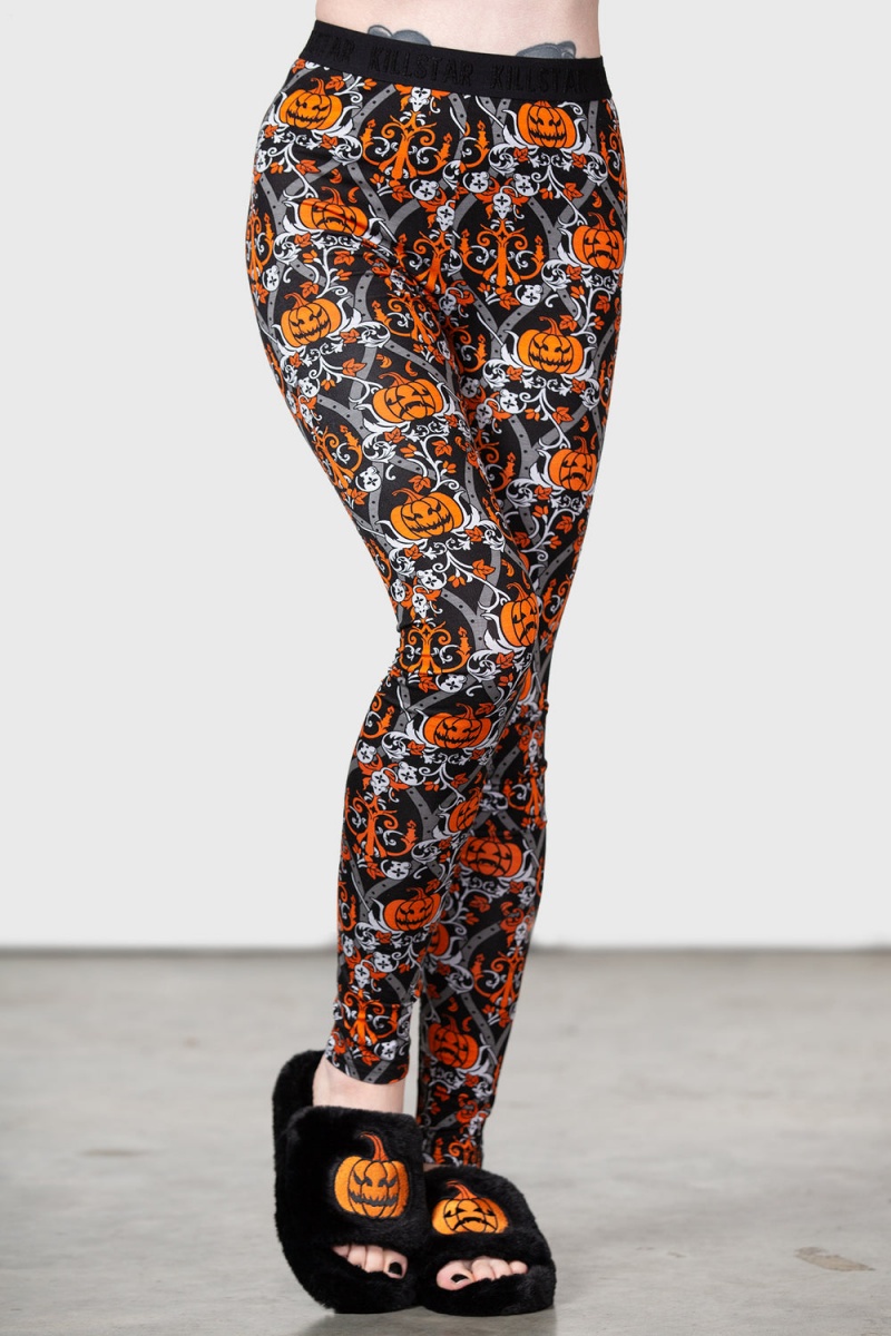 Killstar Haunted Leggings Černé | DTSWBG-215