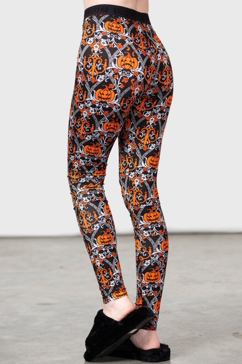 Killstar Haunted Leggings Černé | DTSWBG-215