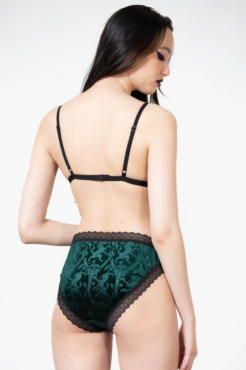 Killstar Hear Me Roar Bralet [Emerald] Zelene | VUPIHK-152