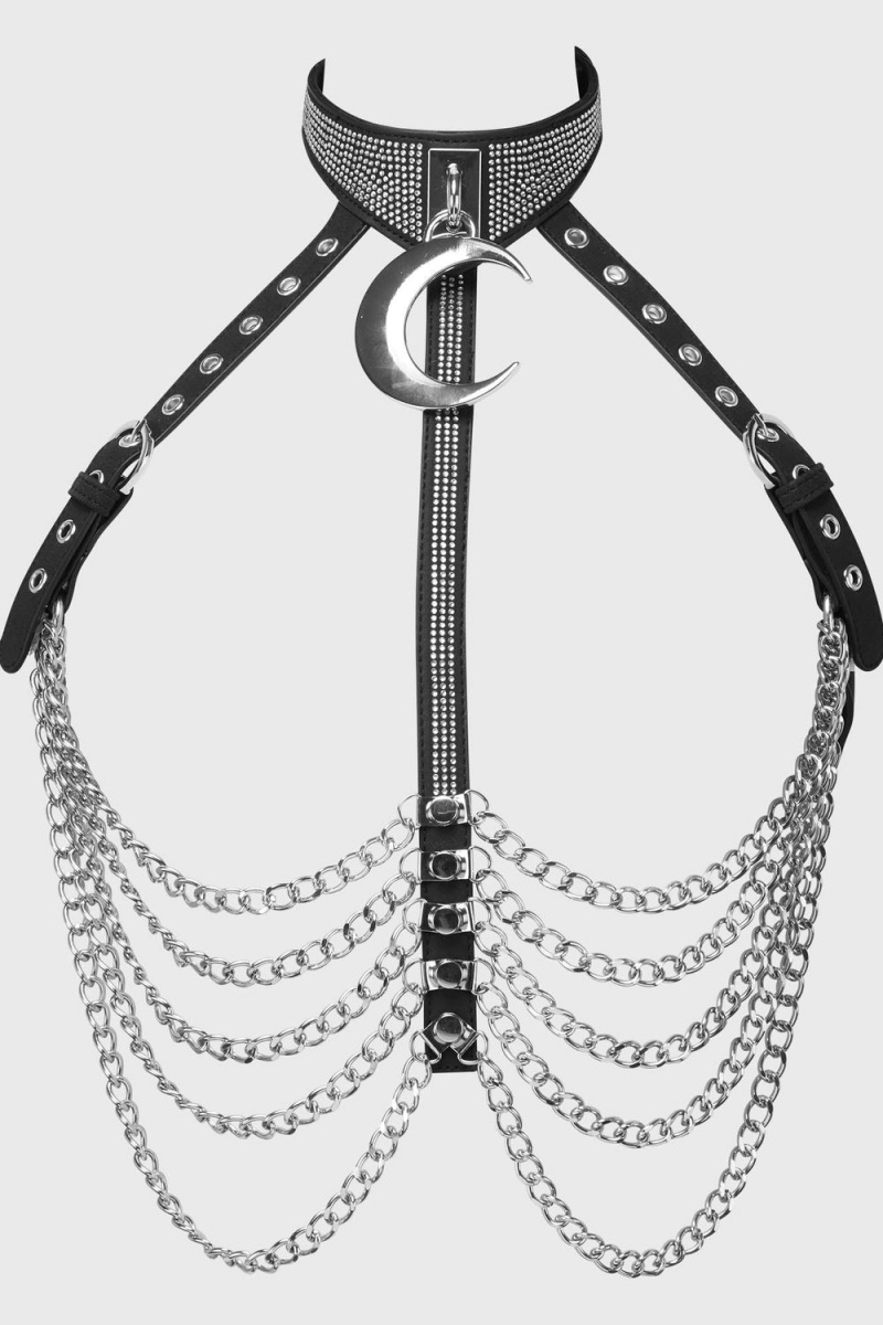 Killstar Hell's Revenge Harness Černé | LVDQKH-170