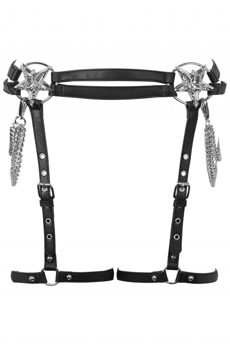 Killstar Helreign Harness [PLUS] Černé | FUGEPD-324