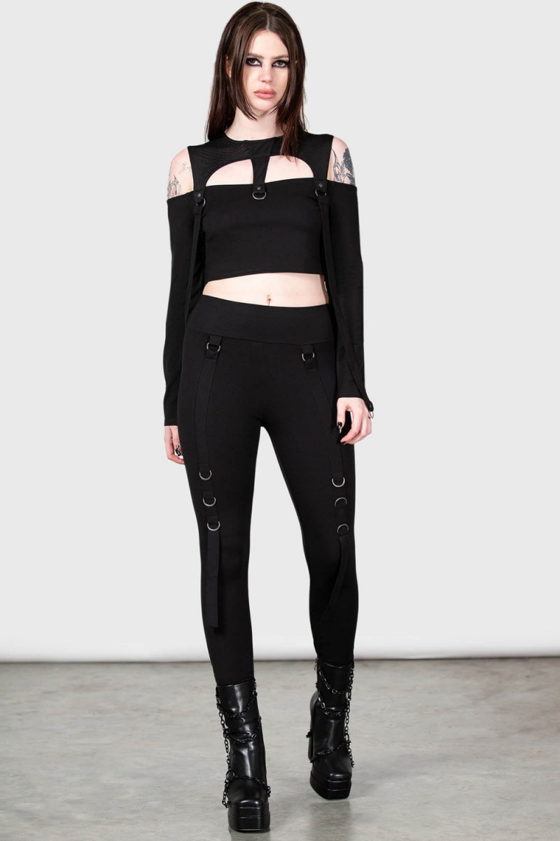 Killstar Hesperia Top Černé | ITQSMD-896