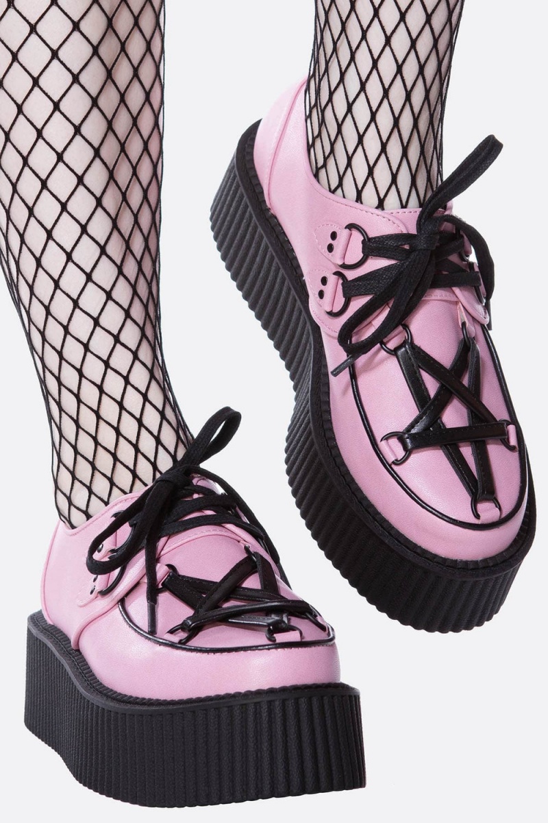 Killstar Hexellent Creepers [PASTEL PINK] Růžové | DMTWPR-637