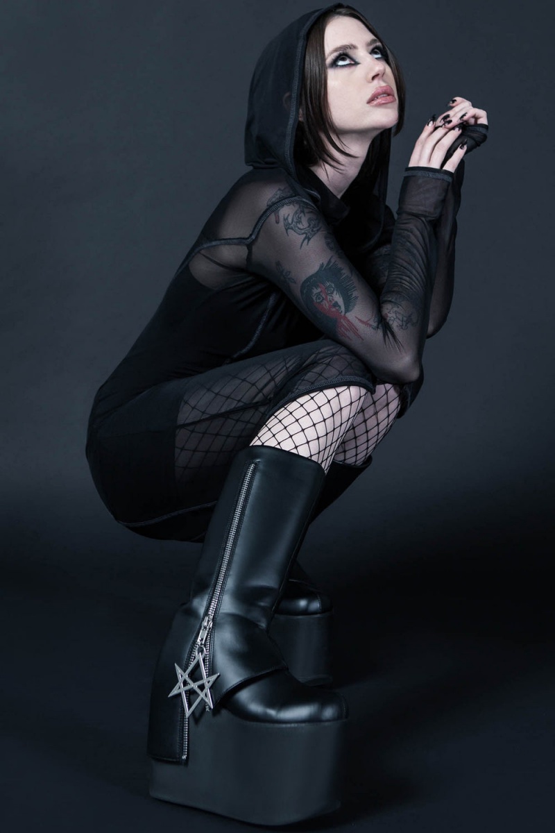 Killstar Hexraider Boots Černé | LUHIWQ-620