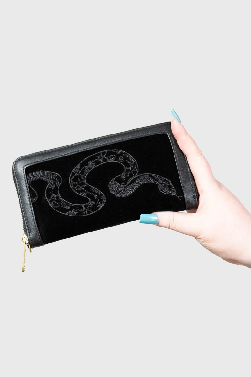 Killstar Hiss Me Wallet Černé | UZPSQH-710