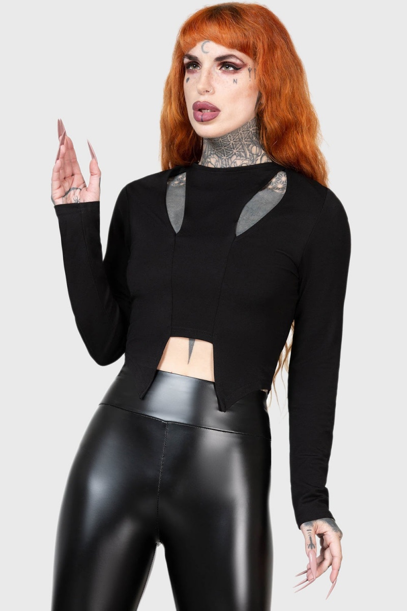 Killstar Immortal Being Top Černé | ZLWOVM-231