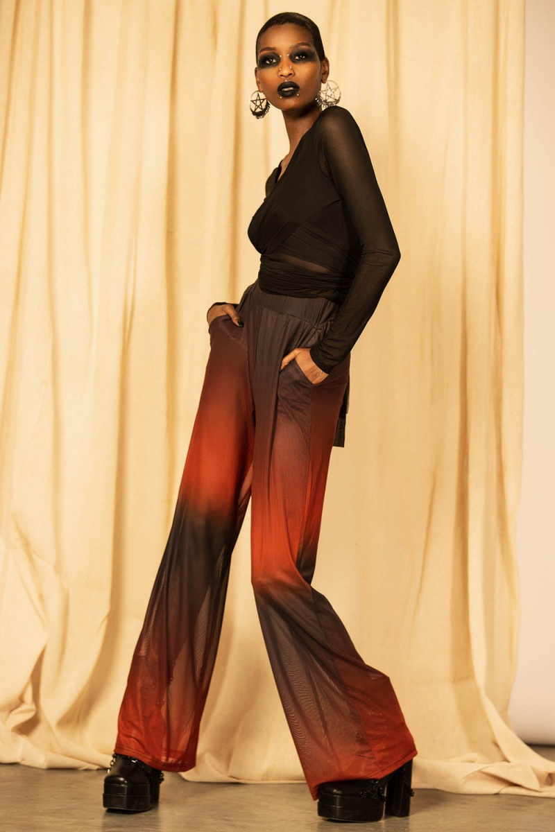 Killstar Immortal Rave Trousers Červené | ZEBTPL-740