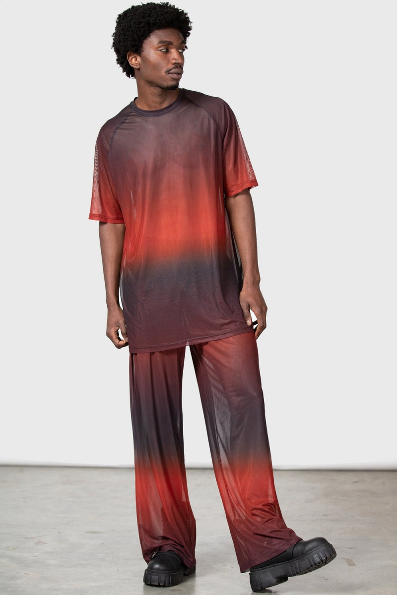 Killstar Immortal Rave Trousers Červené | ZEBTPL-740