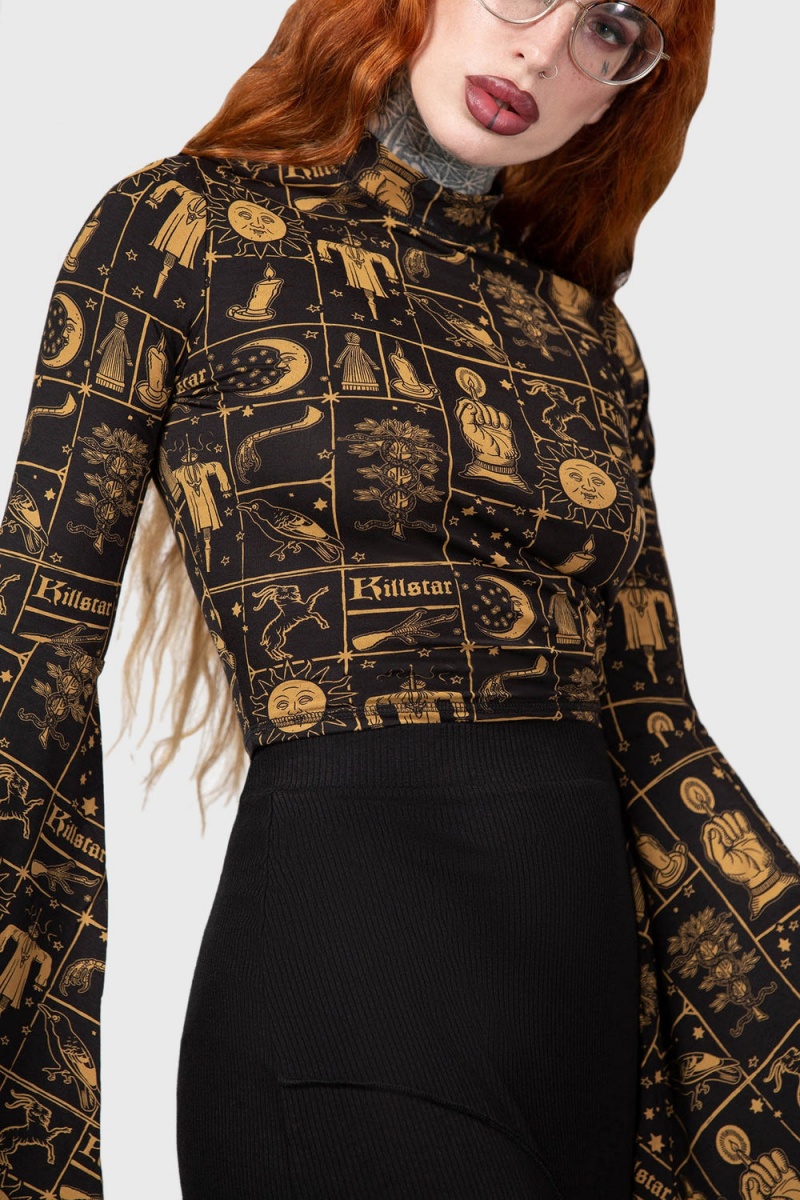 Killstar Incarnate Top Černé | FVMXBD-510