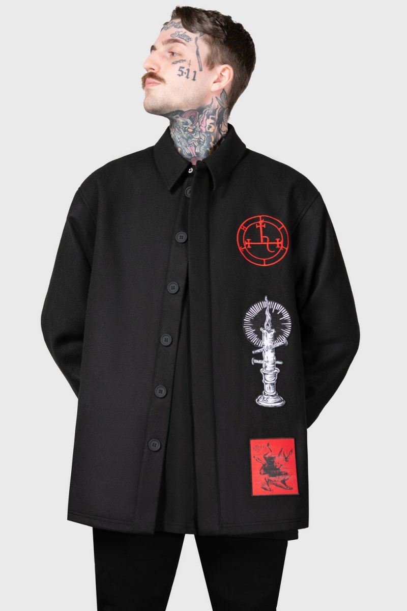 Killstar Incendiary Jacket Černé | SIKZPY-782