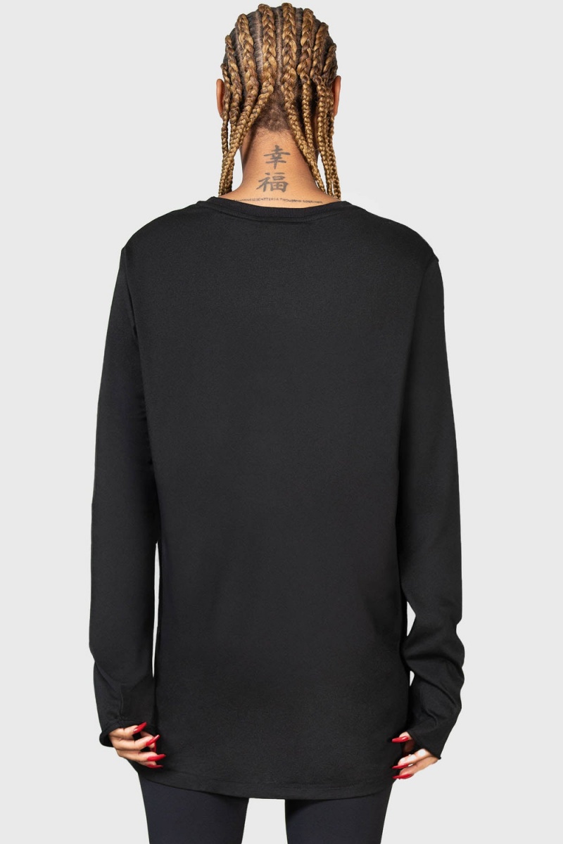 Killstar Infernal Ashes Long Sleeve Top Černé | RICLUB-927