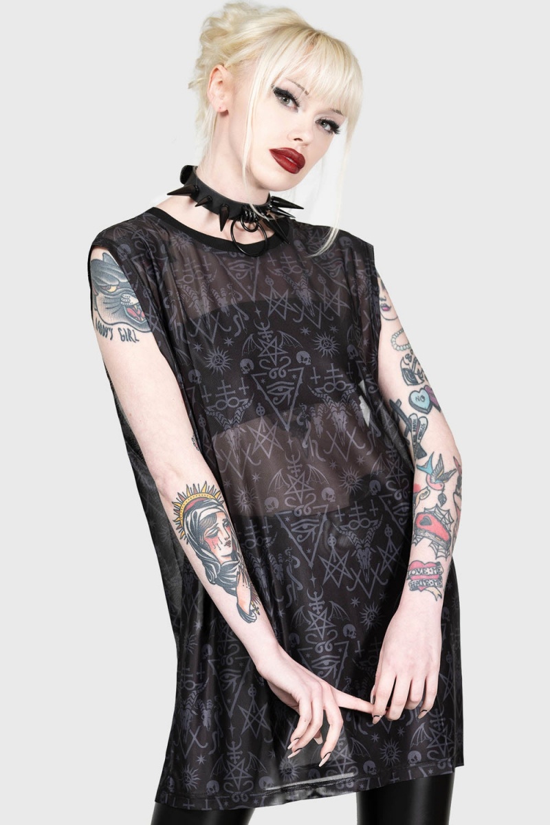 Killstar Infernal Ashes Vest Černé | STNXRA-291