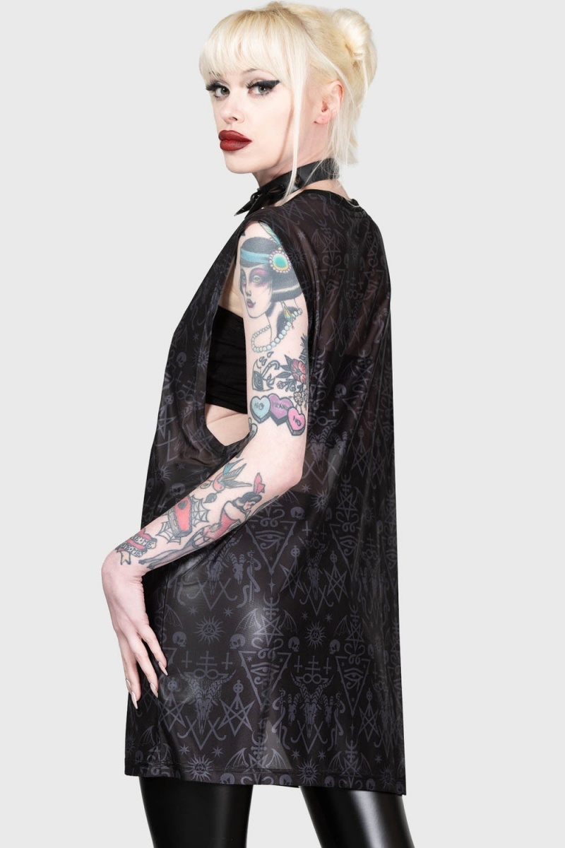 Killstar Infernal Ashes Vest Černé | STNXRA-291