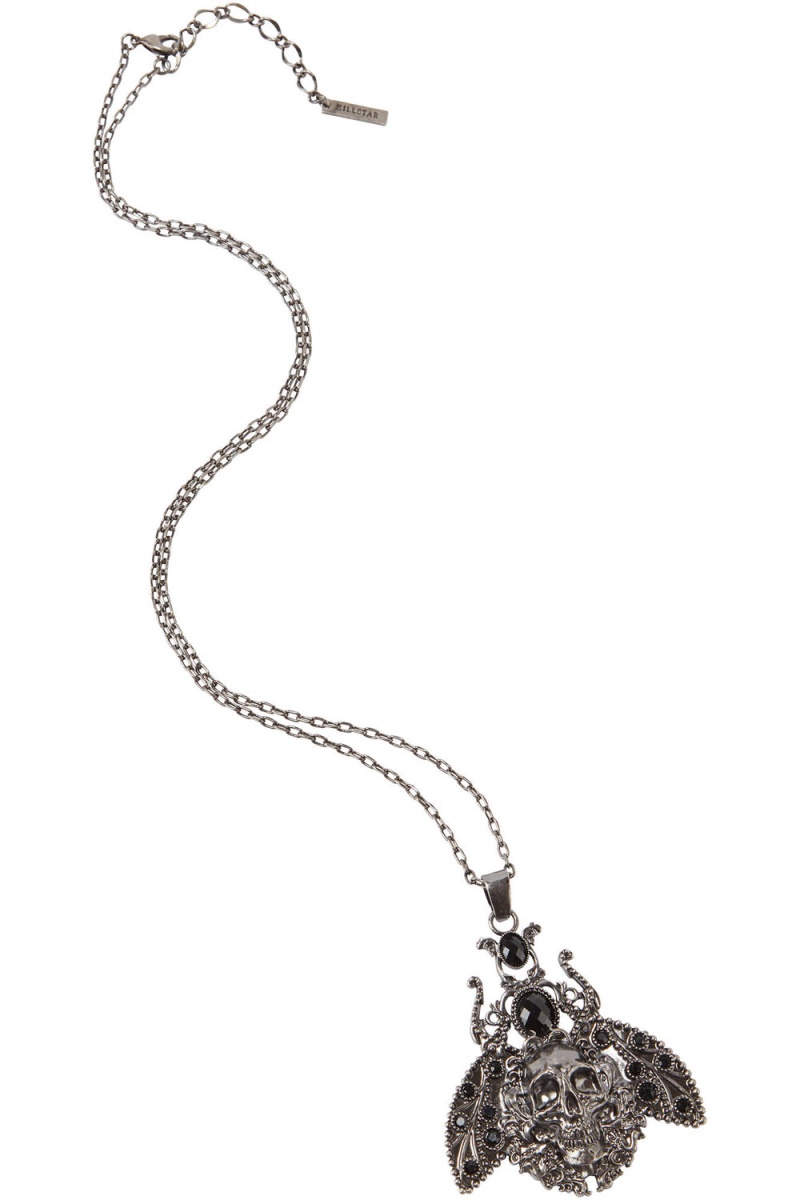 Killstar Insecta Morte Necklace [S] Stříbrné | NOTKZD-146