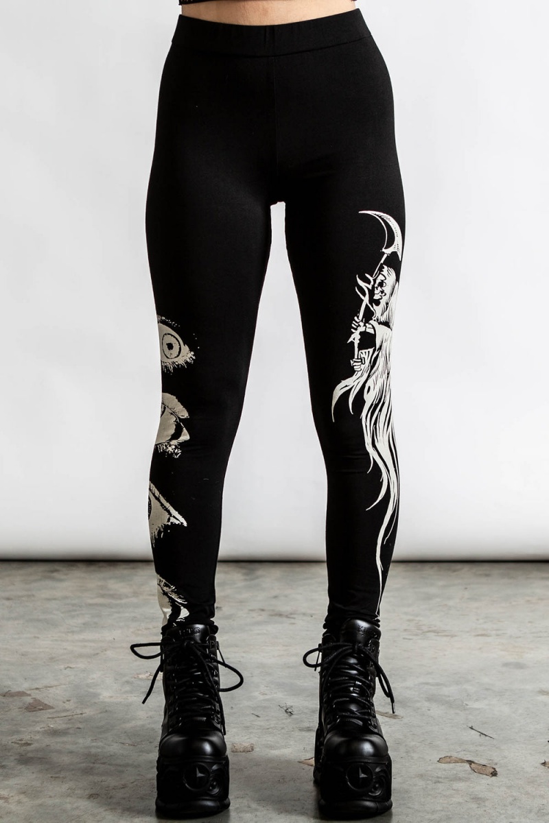 Killstar Insomnia Leggings Černé | DMVPNX-385