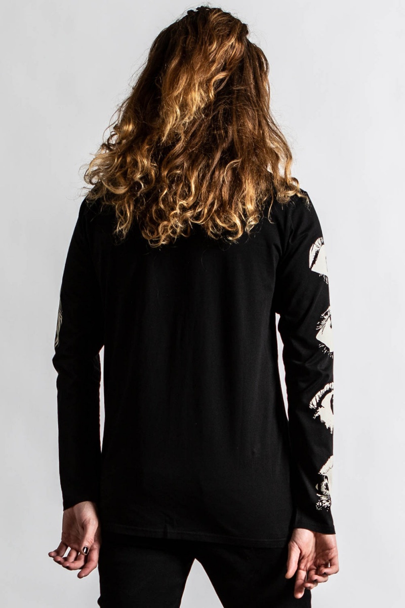 Killstar Insomnia Long Sleeve Top Černé | YXUATR-953