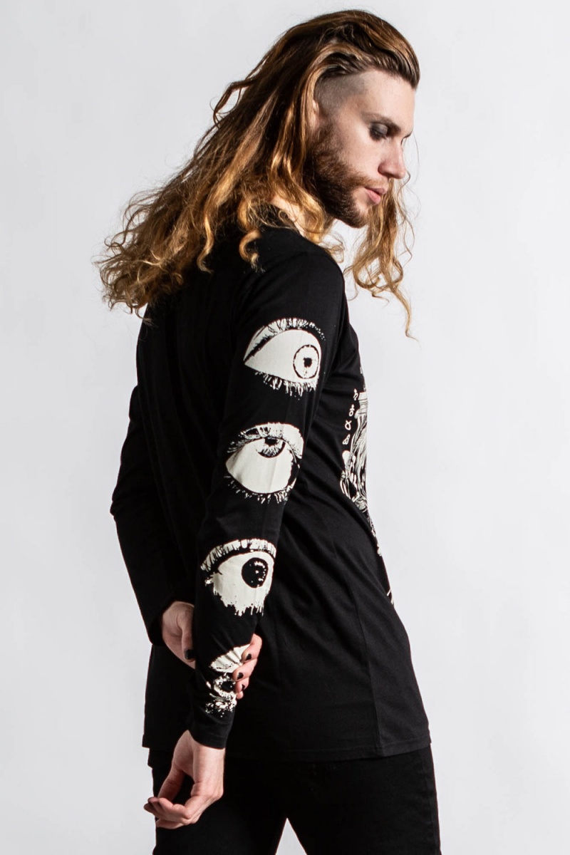 Killstar Insomnia Long Sleeve Top Černé | YXUATR-953
