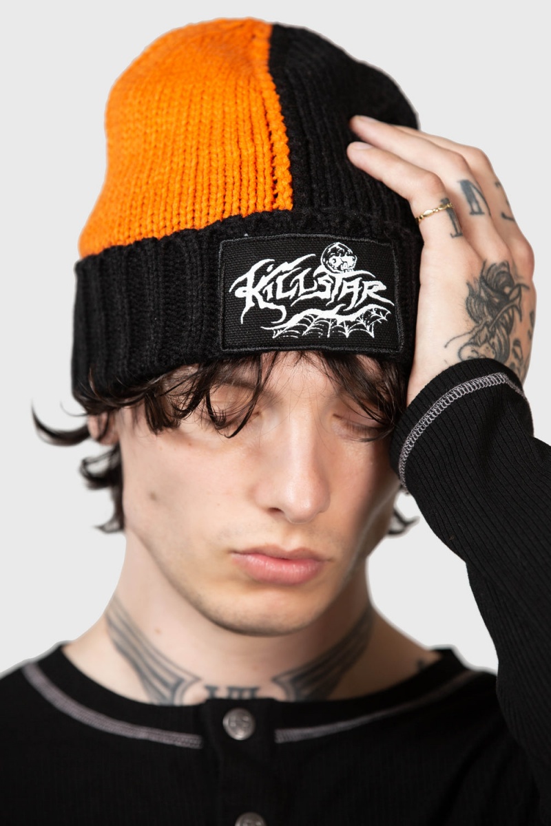 Killstar Jack O'Lantern Beanie Oranžové | JSVOAX-582