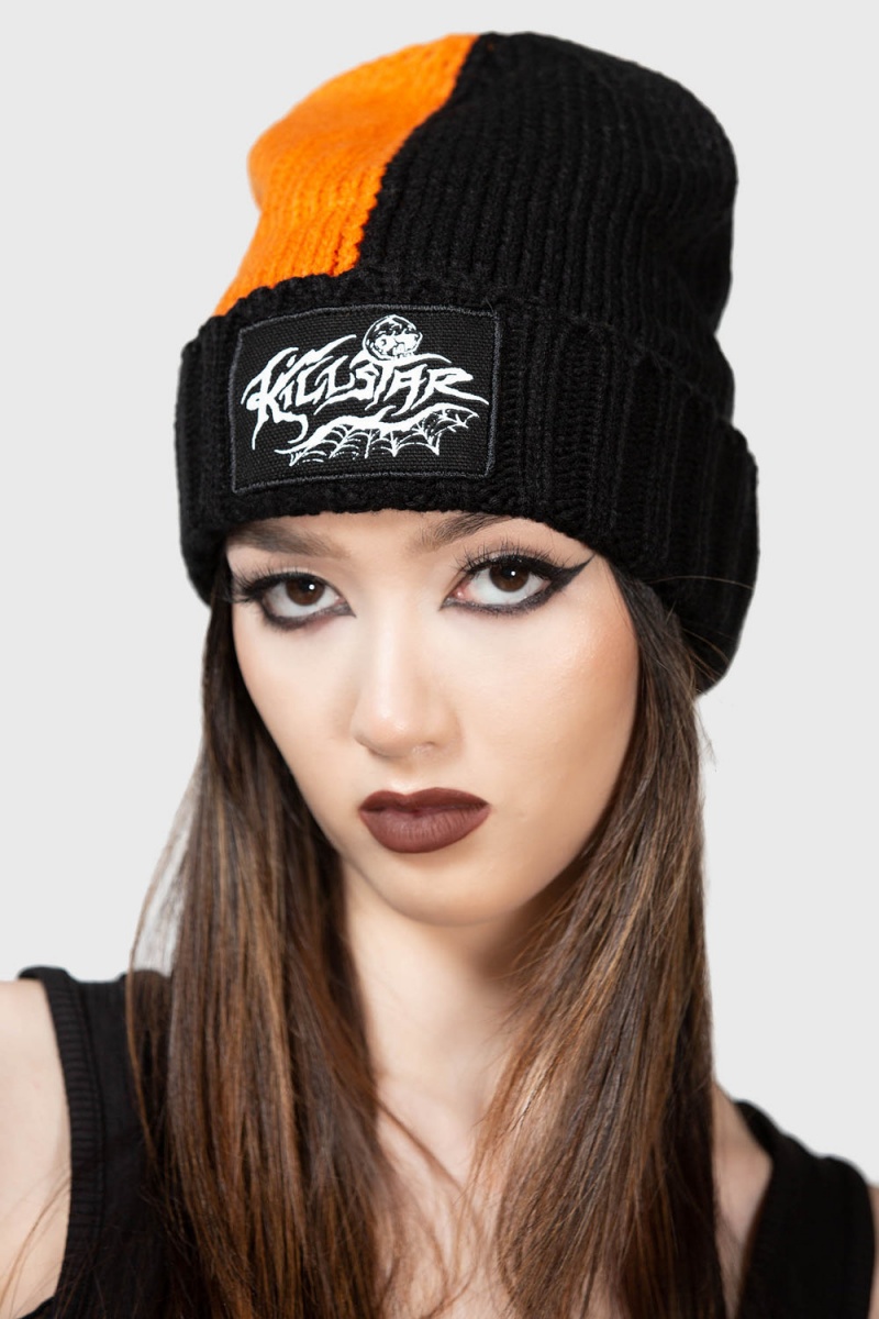 Killstar Jack O\'Lantern Beanie Oranžové | JSVOAX-582